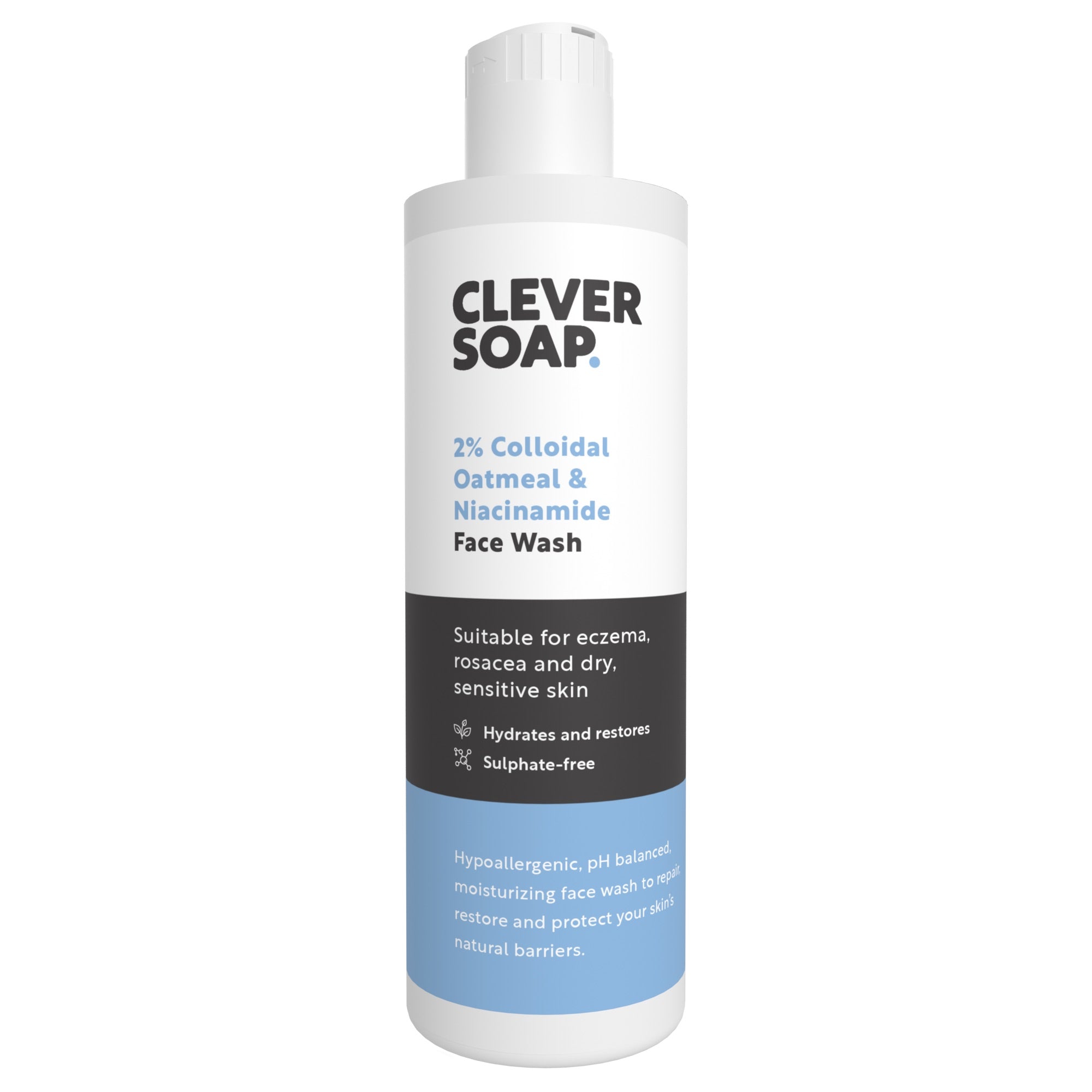 clever soap oatmeal face wash